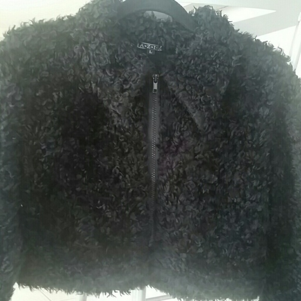 Cropped faux zip up - Picture 2 of 3
